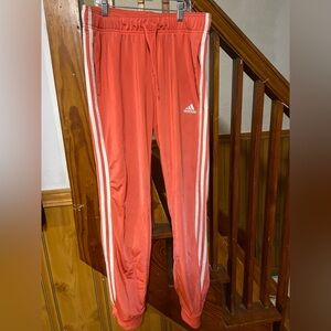 Adidas Coral Striped Track Pants, Women’s M, multi sport recycled mix material